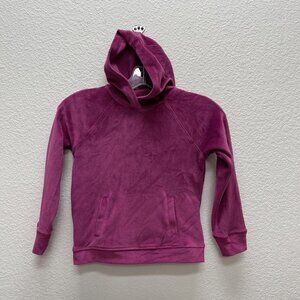 32 Degrees Heat Girls XS 5 Velour Hoodie Pullover Top Sweatshirt Super Soft Cozy